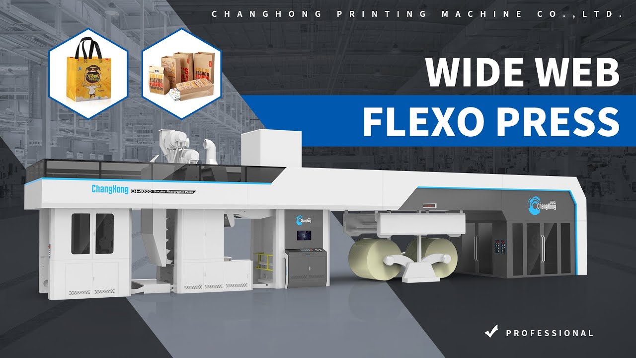 Gearless flexo printing press