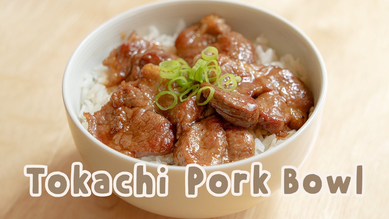 Caramelised Pork Bowl | Tokachi Butadon 十勝豚丼 | wacipes