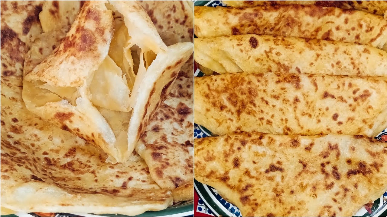 المسمن المغربي 🇲🇦المفروق كيجي مخرشش مقرمش بدقيق الفينو على حقو وطريقو كيجي مقرمش كيذوب فالفم 👌