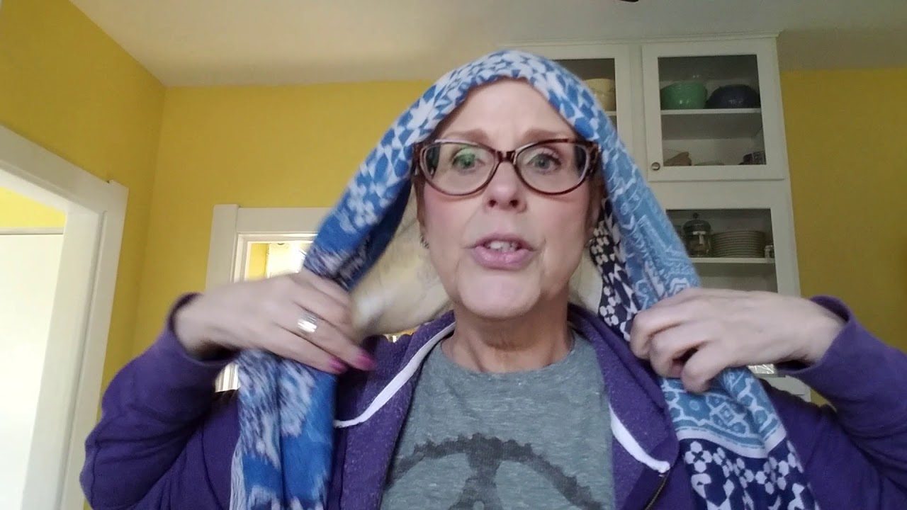 Cancer Girl Shows You How To Tie A Head Scarf
