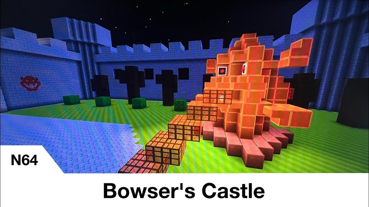 N64 Bowser's Castle 🏰 (Mario Kart 64 in Minecraft)