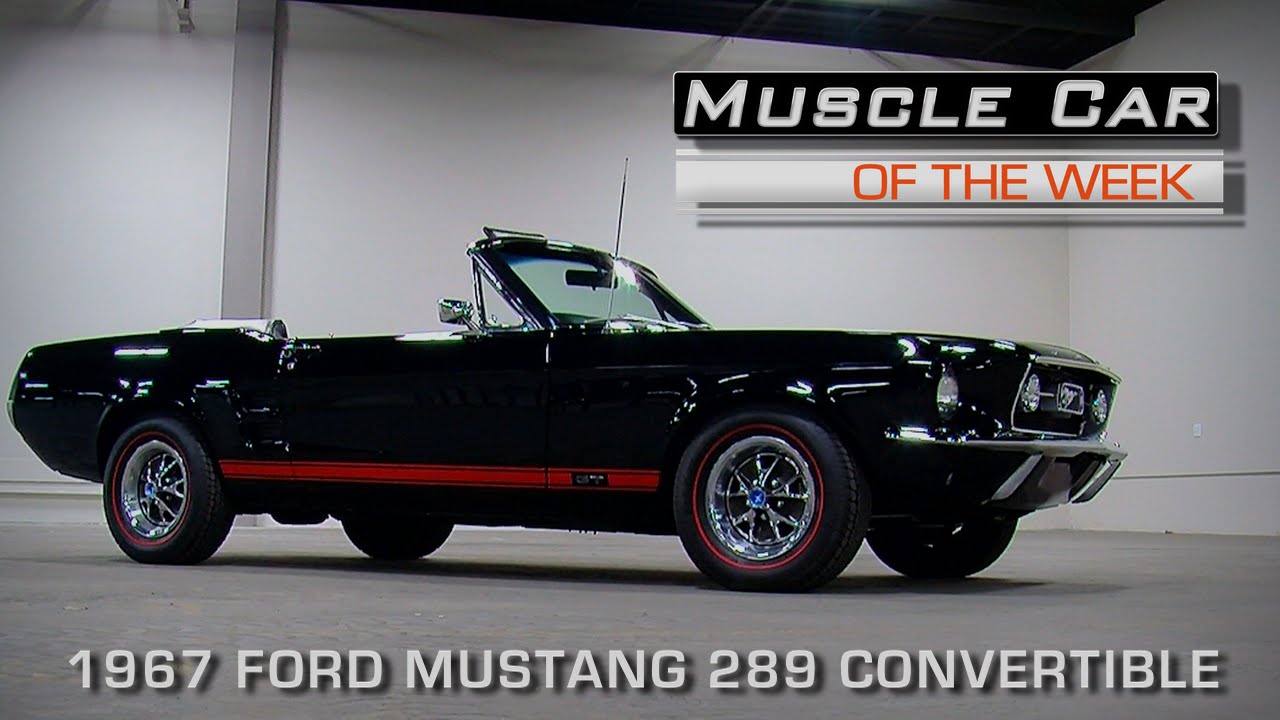 Тройной черный Ford Mustang GT 1967 года выпуска, кабриолет K-Code, маслкар недели, видеоэпизод №...