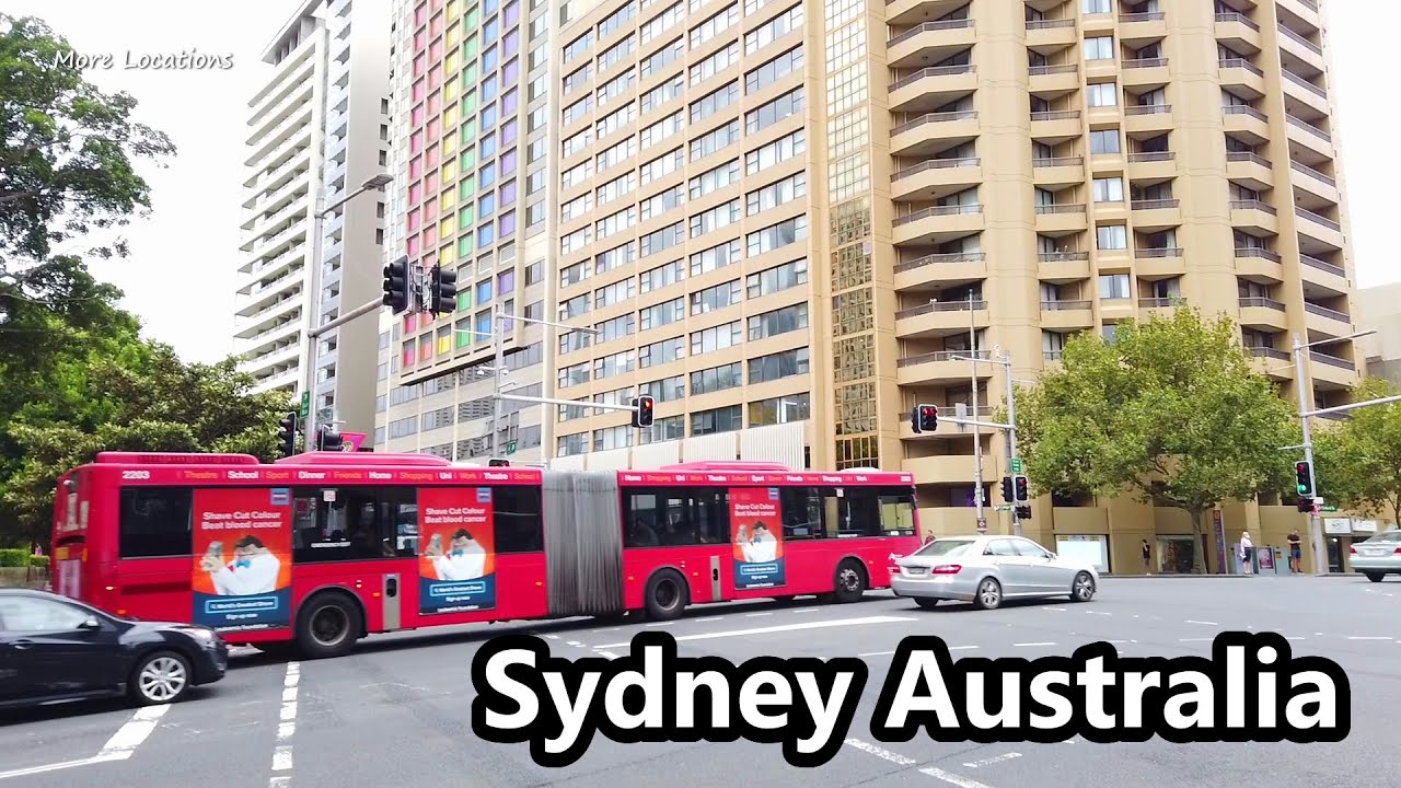 SYDNEY AUSTRALIA - Walking to Pullman Hotel Hyde Park from Central Train Station