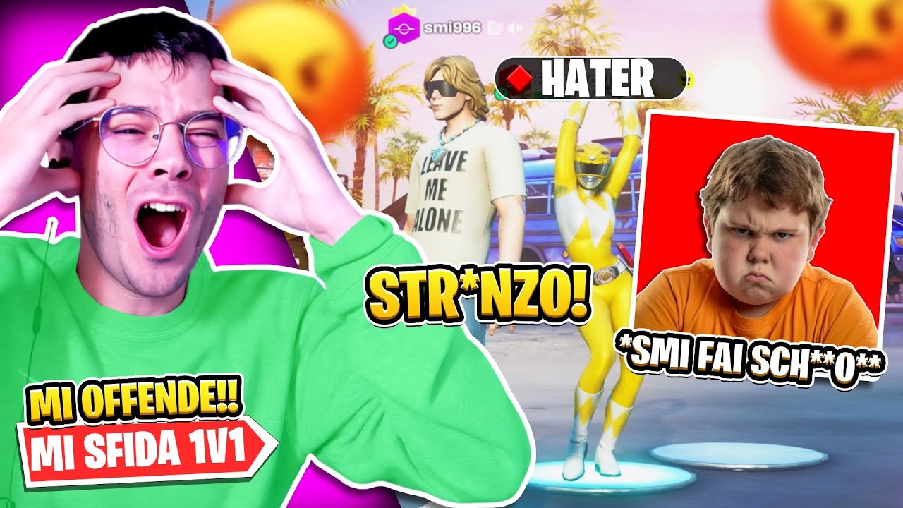 SMI VS HATER!! Mi Ha *OFFESO* CHIEDE 1V1..Su FORTNITE ITA