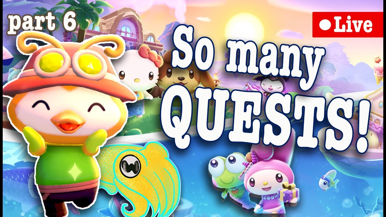 Hello Kitty Island Adventure live- Unlocking the PickAxe, Level 11 Quests & Icy Peak | livestream