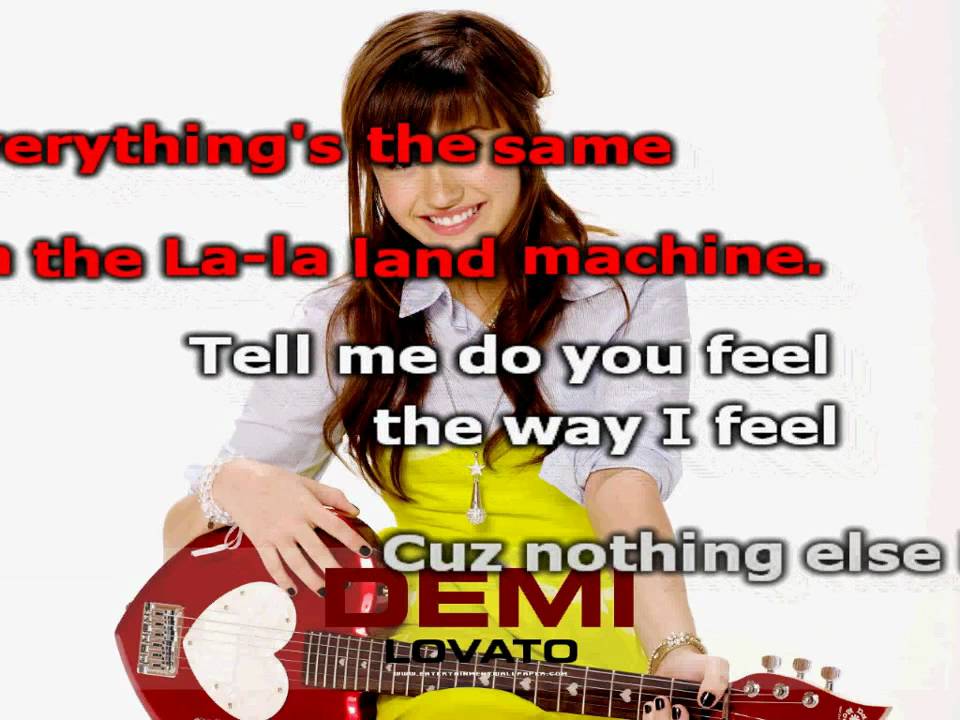 Demi Lovato La La Land Karaoke (HD)