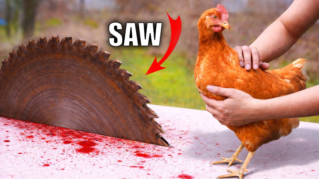 EXPERIMENT: SAW VS CHICKEN