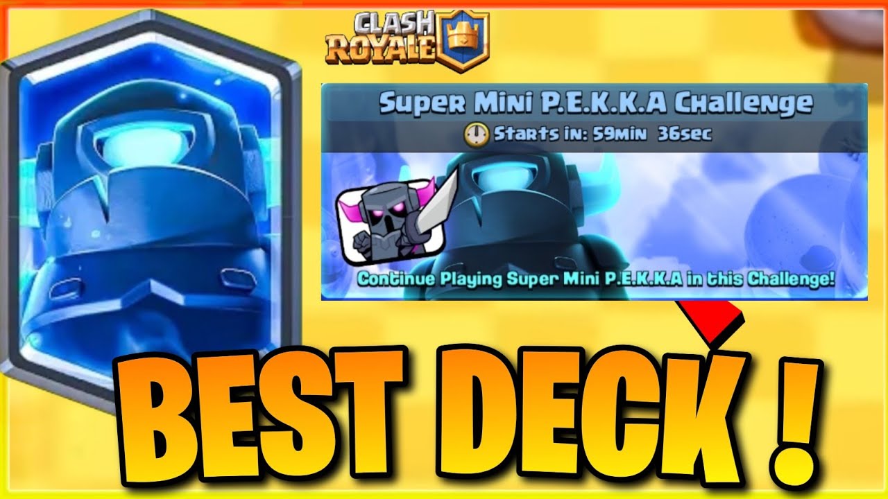 Best Deck For Super Mini Pekka Challenge In Clash Royale ! 🔥❤️😈 | Super Mini Pekka Challenge