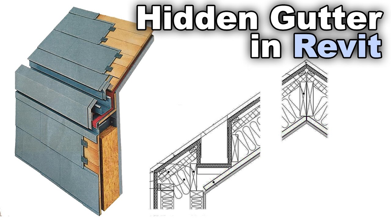 Hidden Gutter in Revit Tutorial