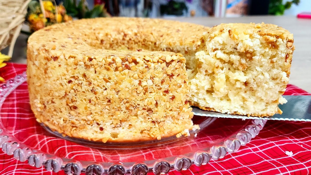 MELHOR BOLO SUPER FOFINHO DE PAÇOCA DE AMENDOIM
