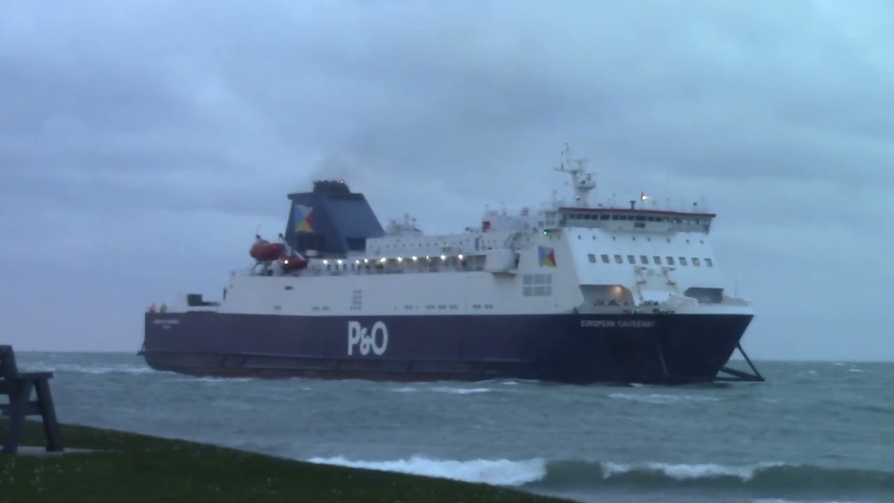 European Causeway arriving at Larne after a rough crossing from Cairnryan
