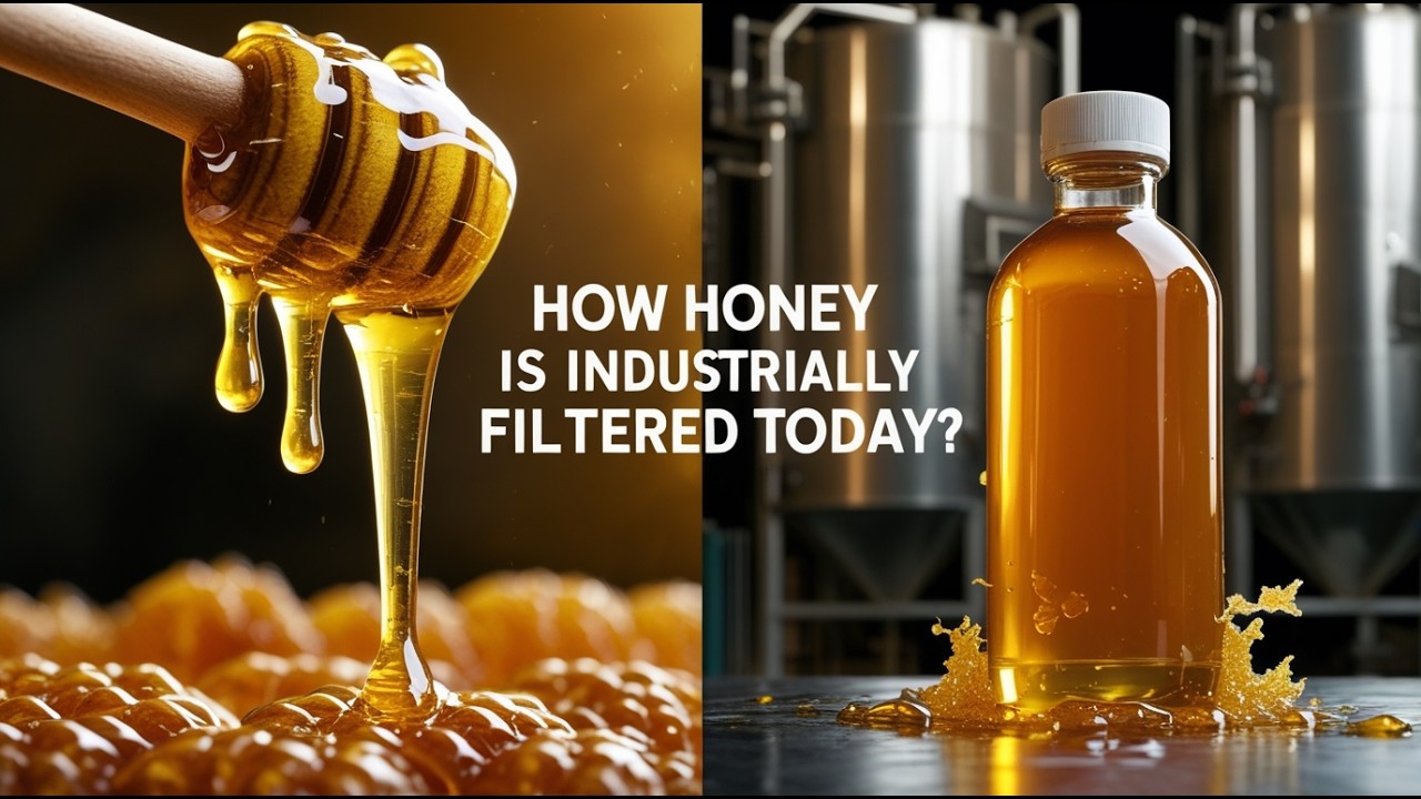 RAW HONEY ➜ PURE GOLD #factorytour #beekeeping