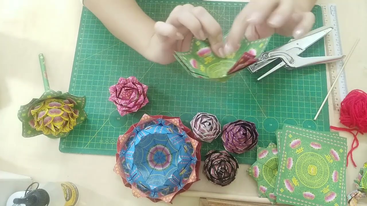 #折金纸九转莲花盆# 生活从最简单学起 ❤️我的日常❤️
