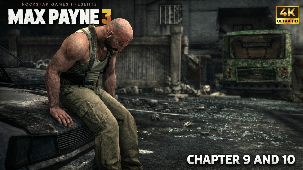 Полная версия игры Max Payne 3 (главы 9 и 10) в разрешении 4K и с частотой 60 кадров в секунду.