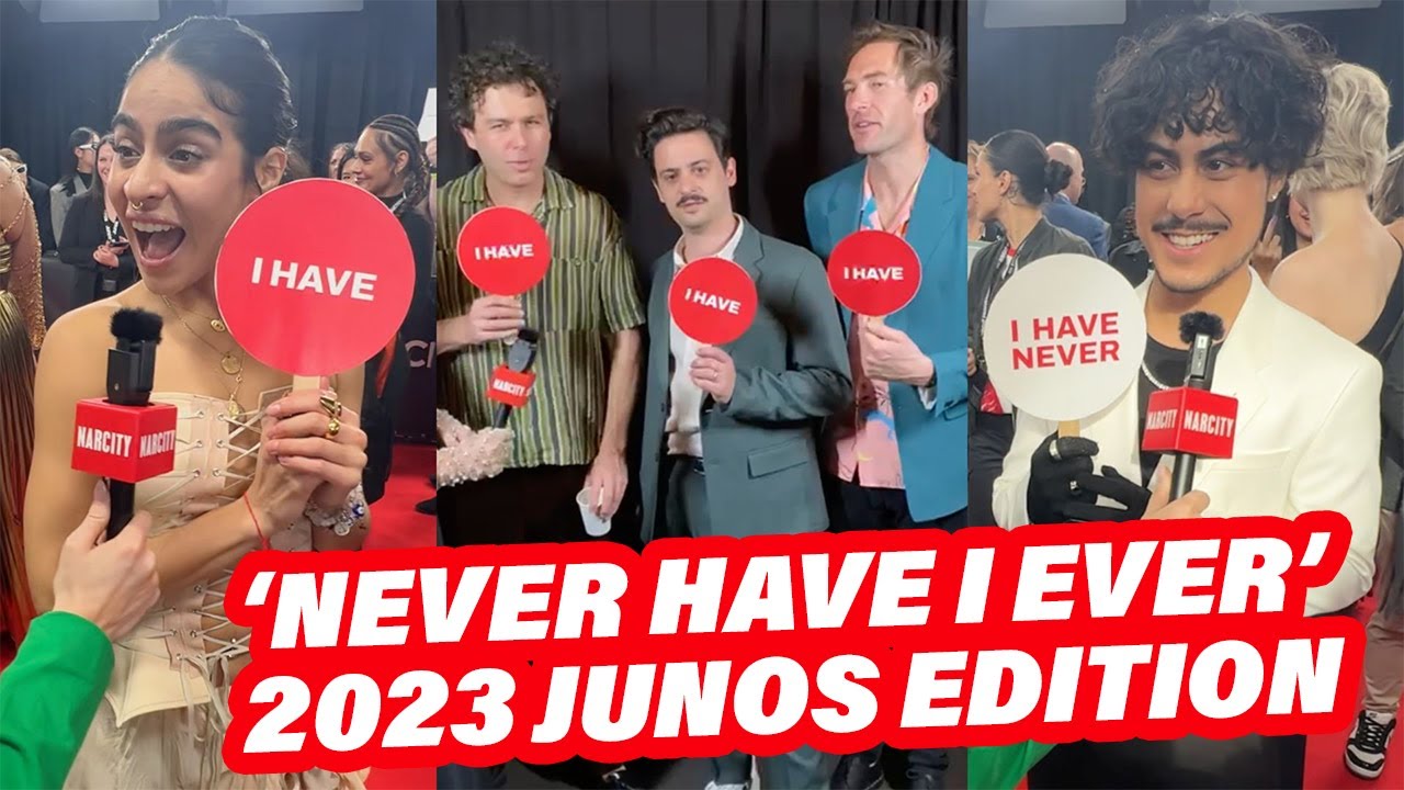 Watch 2023 Junos Celebs Play &lsquo;Never Have I Ever&rsquo;