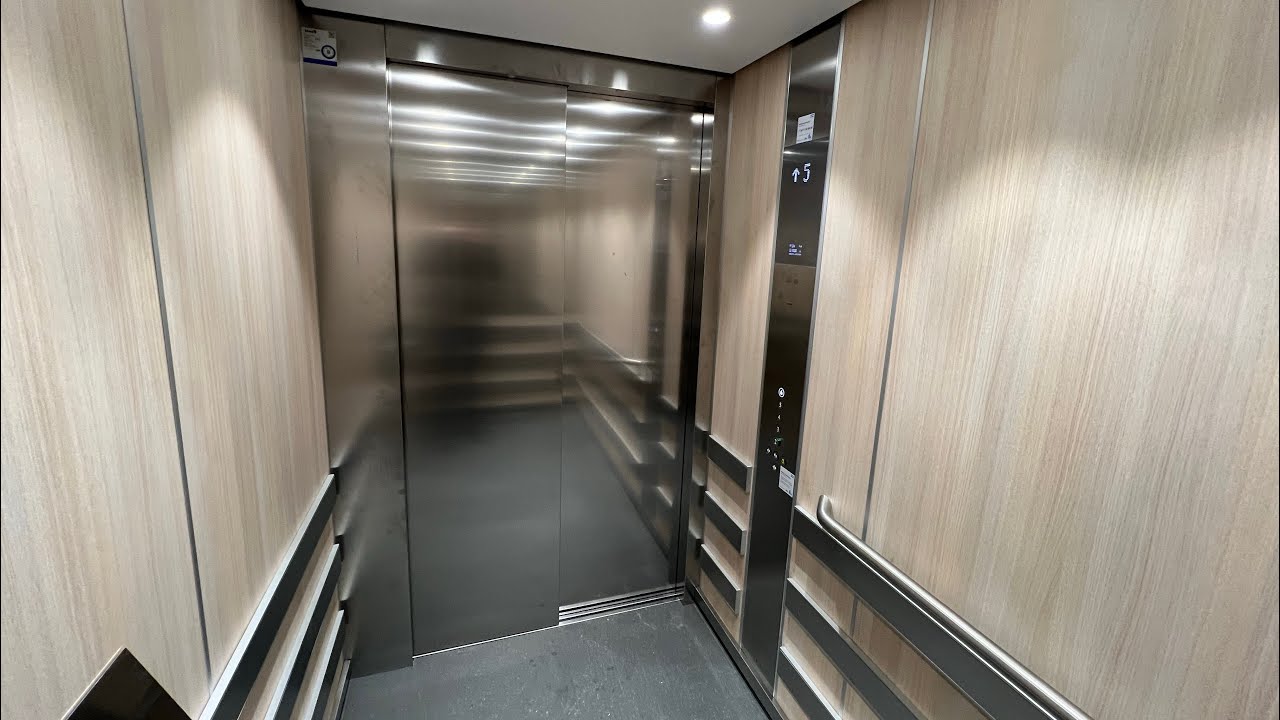 BRAND NEW!!! 2023 KONE MonoSpace MRL Traction Elevator @ Söderhamn Hospital, S-hamn, Sweden.