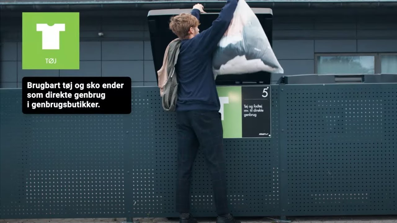 Tøj, sko og tekstiler til genbrug