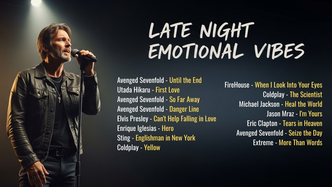 Rock Ballad Covers Playlist 🌙🎸 | Late Night Emotional Vibes