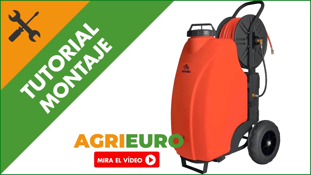 Montaje Bomba pulverizadora de batería 45L Trolley Ausonia