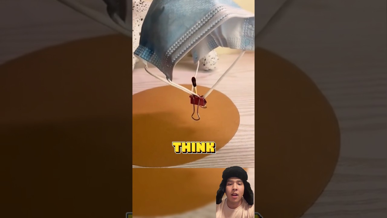 Did You Know a Mask Could Fly? DIY Mini Hot-Air Balloon! 🤯 #shorts