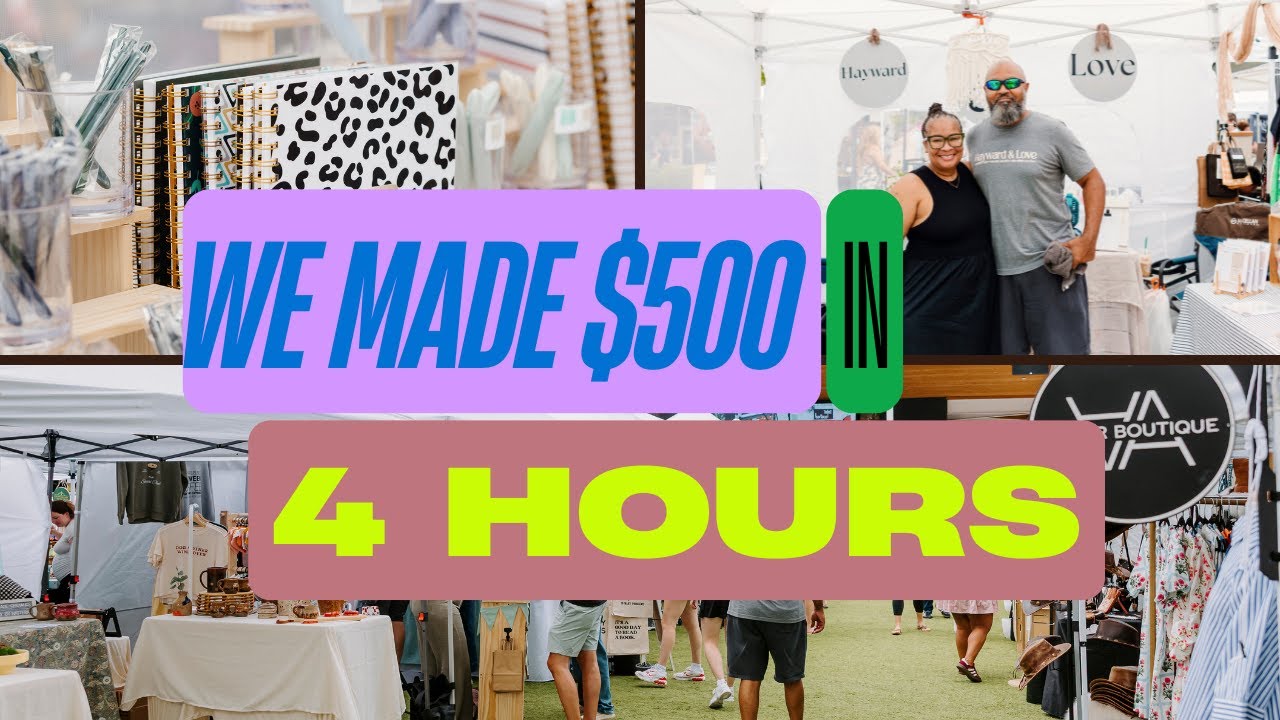 Another Successful Outdoor Summer Market - Vendor Market Vlog