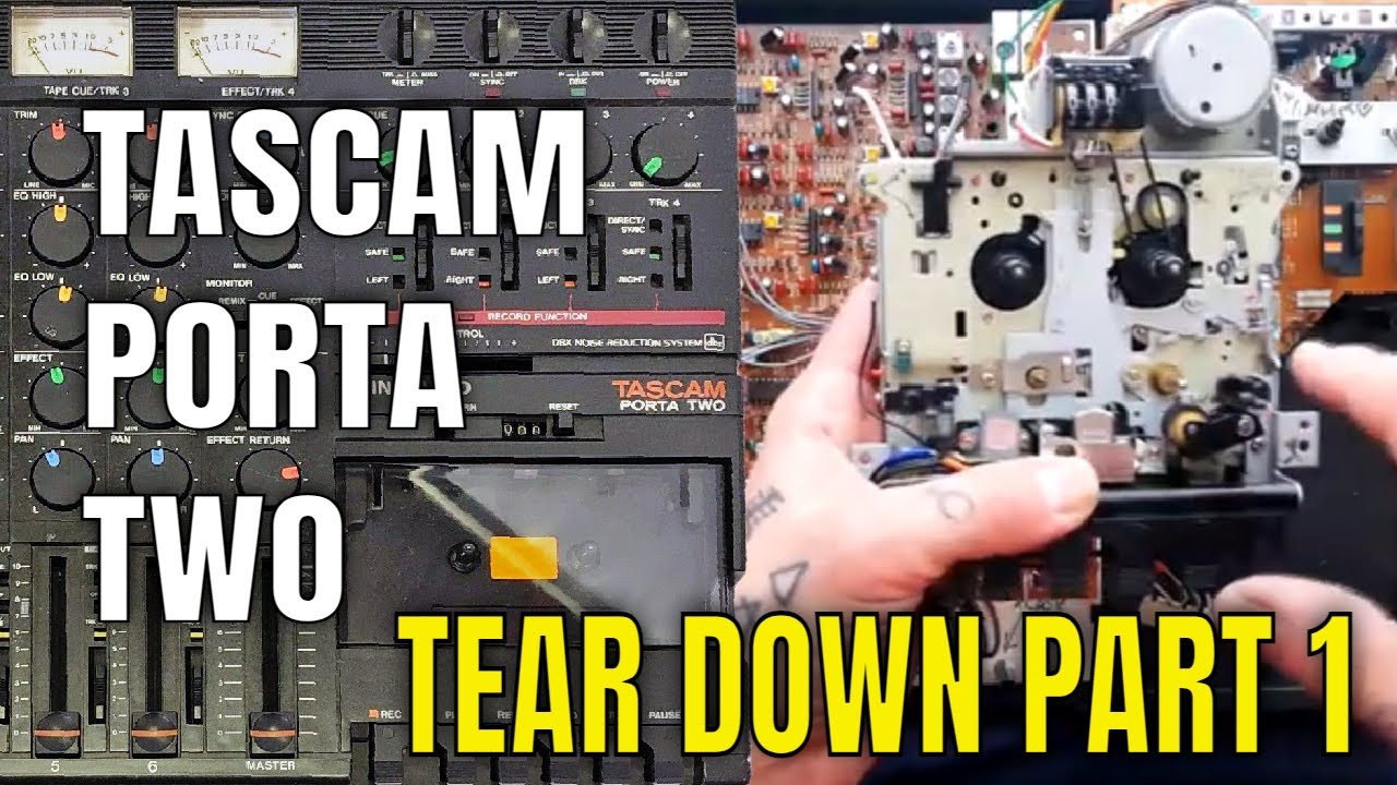 Tascam Porta Two | Tear Down | 1 | Open Case,  Remove Transport