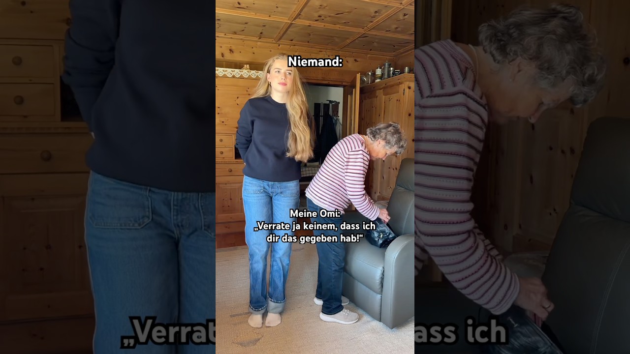 Sind alle Omas so? 😂 Teilt das mal! Liebe Omi einfach so ❤️ #oma #comedy