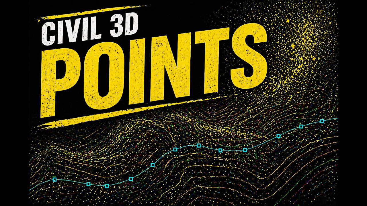 02 Adding and Managing Points in Civil 3D 2020 to 2022 for Beginners