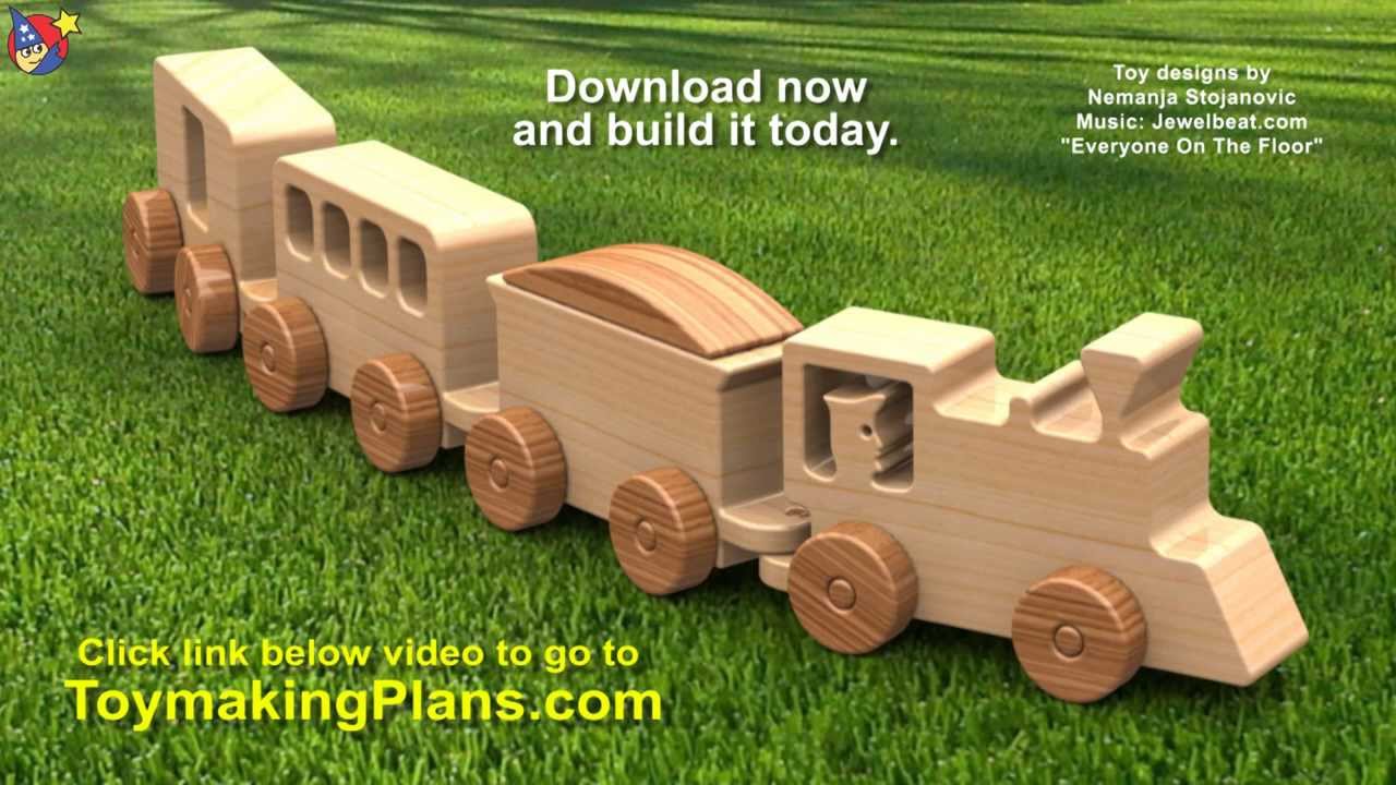 Wood Toy Plans - Happy-Go-Lucky Toy Train