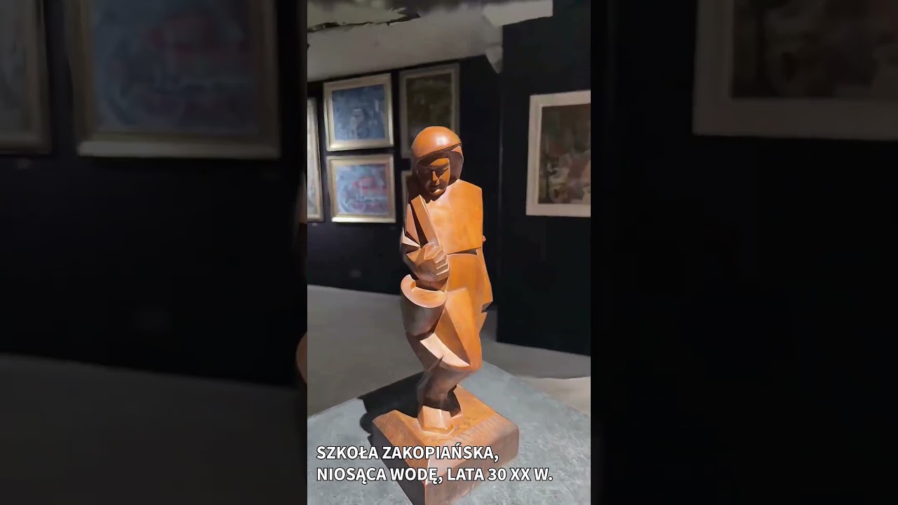 Szkoła zakopiańska, lata 30ste - dziewczyna niosąca wodę #sztuka #zakopane #agraart