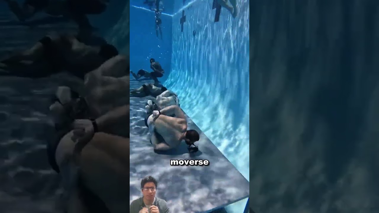 El entrenamiento subacuático es intenso 