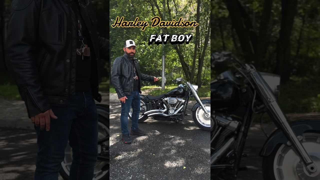 🔥Легендарный Harley Davidson из Америки! #harleydavidson #fatboy #мотоизсша #байкеры #мотоциклиечты