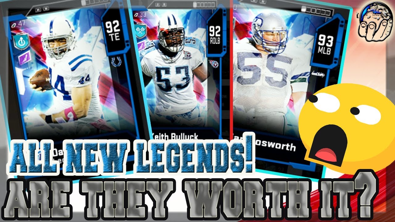 DALLAS CLARK KEITH BULLOCK BRIAN BOSWORTH NEW LEGENDS! NEW LEGENDS BREAKDOWN! COP OR PASS? Madden 20
