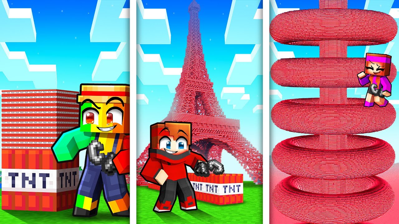 J'ai EXPLOSÉ Toutes les TNT SECRÈTES de Minecraft !