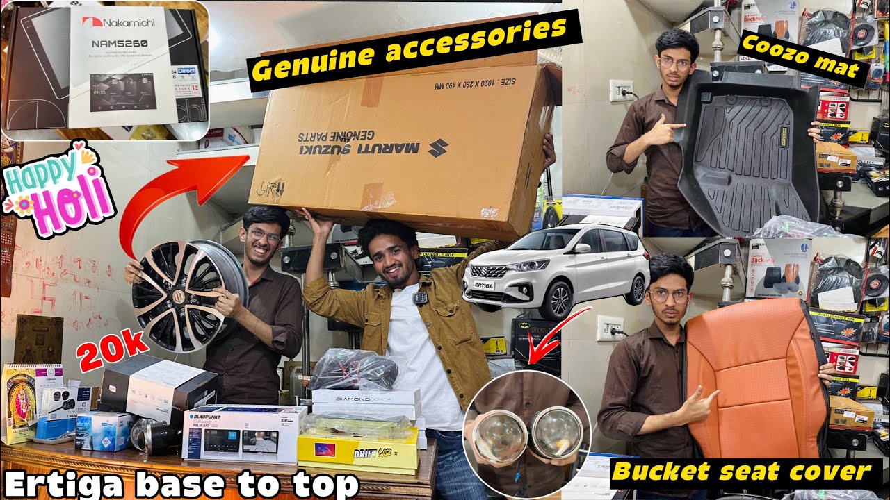 Ertiga Base To Top Modification 2026 🔥 Full Genuine Accessories With Price Holi offer 🔥