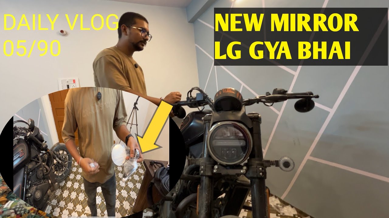Harley Davidson x440 side mirror lgye daily vlog 05/90 