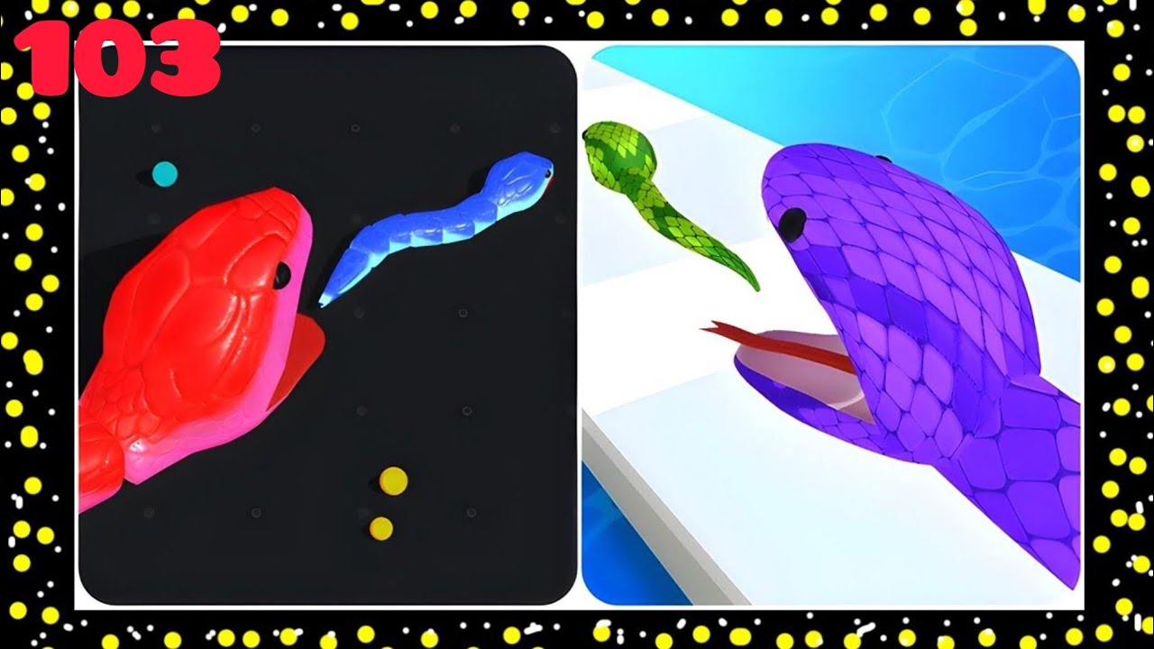 Snake Clash.io VS Snake Hero – Ultimate Snake Battle #Snakeclash #snakehero #gaming #24