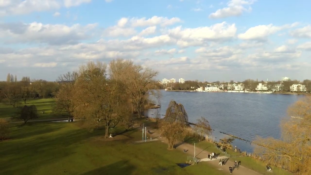 FLUG MIT MEINER ZINO DROHNE AM 27.02.2026 ÜBER DIE AUßENALSTER #HAMBURG #FRÜHLING 