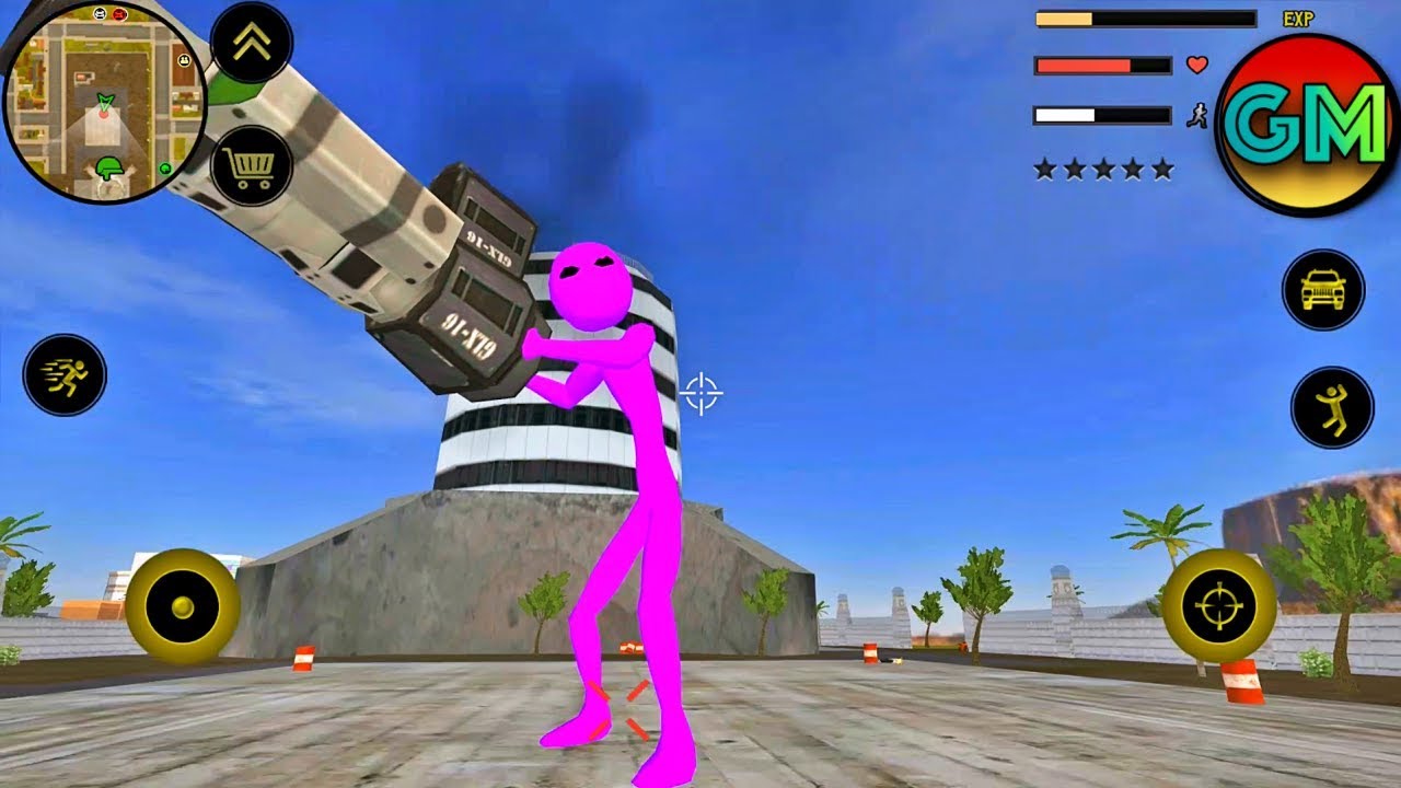 Stickman Rope Hero #Glitch (by Naxeex LLC) Android GamePlay HD