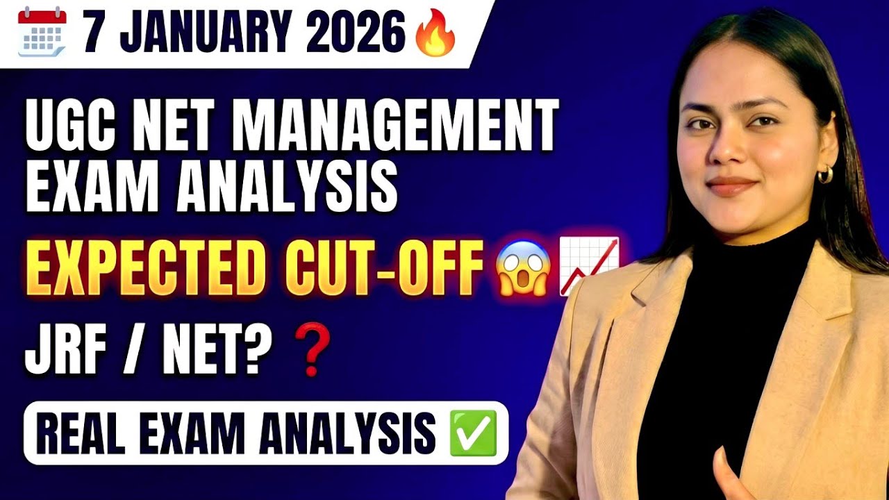 UGC NET Management 7 Jan 2026 Exam Analysis | Expected Cut Off & JRF Prediction ✅ #ugcnetmanagement 