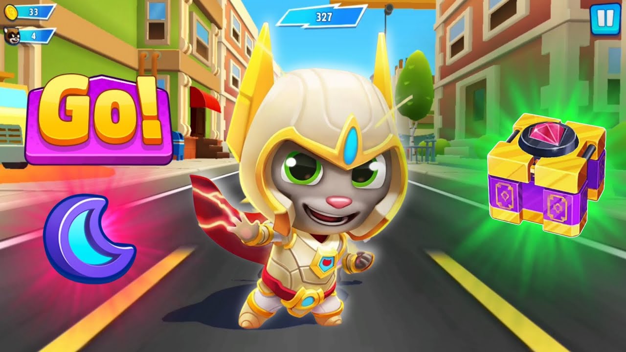 Talking Tom Hero Dash Walkthrough Gameplay - Platinum Tom - Full Screen - Android iOS