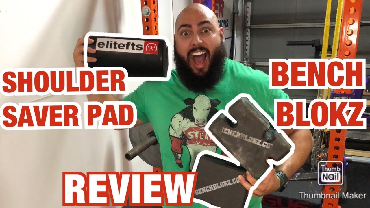 BENCH BLOKZ REVIEW // SHOULDER SAVER PAD REVIEW | alternatives to the board bench press
