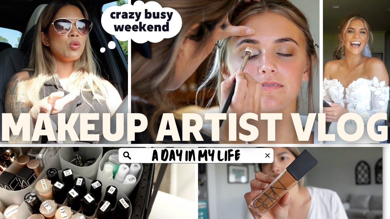 MUA VLOG: Large bridal party of 9, makeup restock for kit + other fun things!