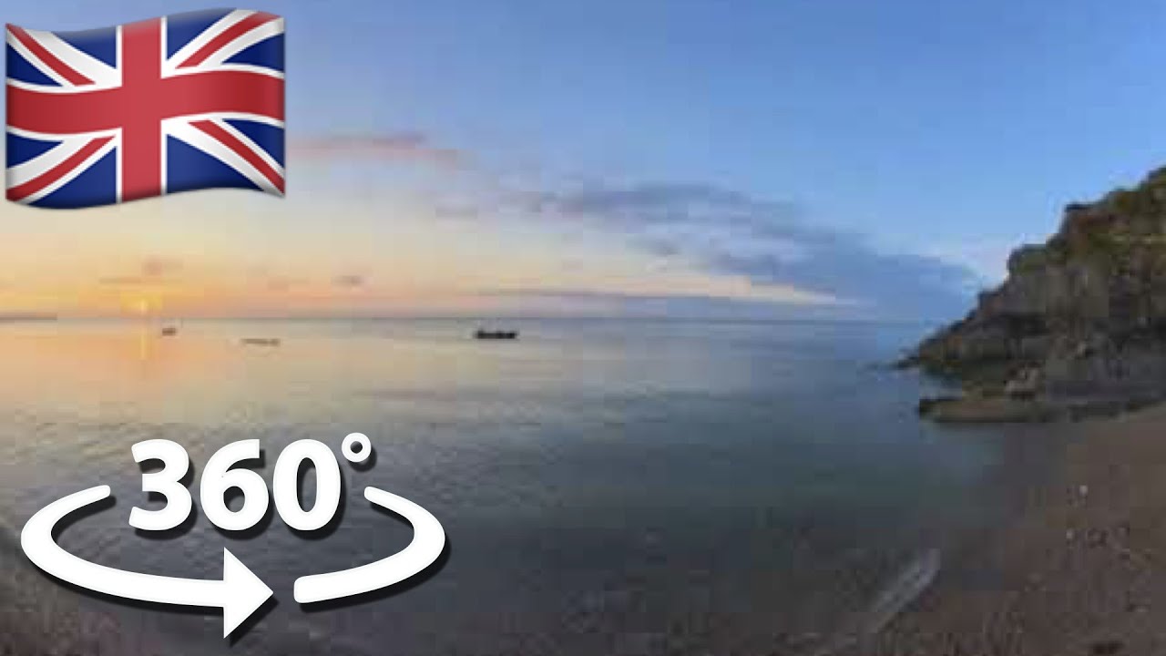 360° Watching Sunrise at Slapton Sands, Torcross in Devon
