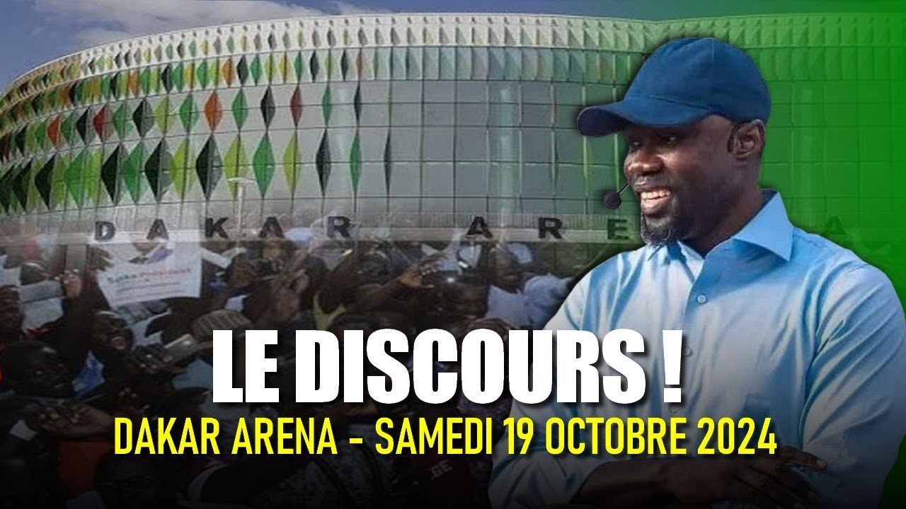 Discours int&eacute;gral d'Ousmane Sonko &agrave; Dakar Arena - 19/10/2024