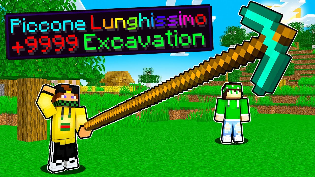 CACCIA ALL'UOMO MA CON IL PICCONE PIÙ LUNGO DI MINECRAFT