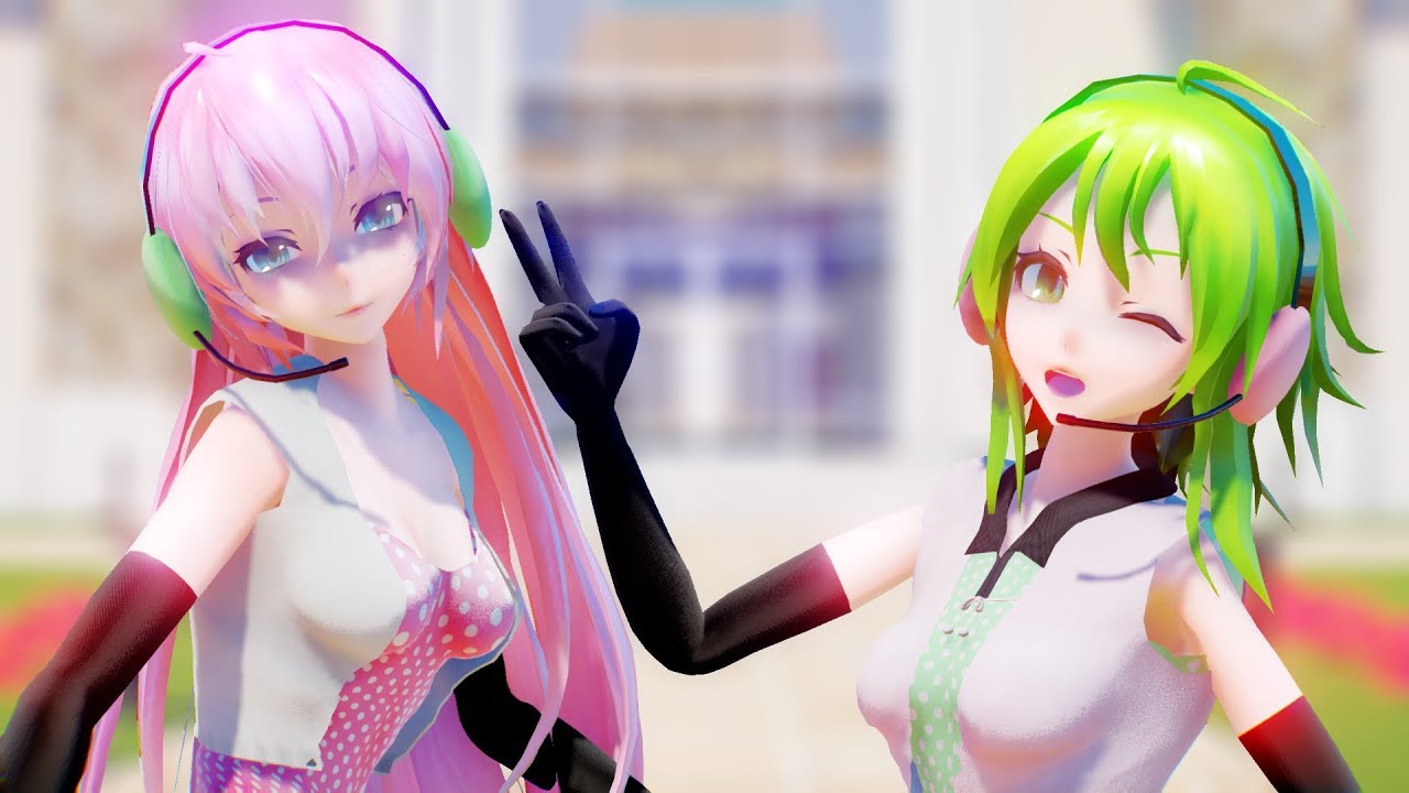 【MMD】Happy Synthesizer / ハッピーシンセサイザ【TDA GUMI & Luka】