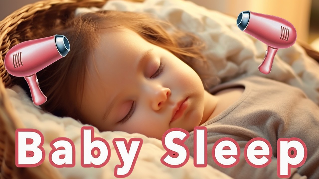 Baby Fön Geräusche zum Einschlafen 10 Stunden | Hair Dryer Noise for Baby Sleep