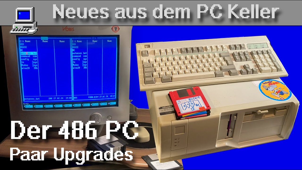 Neues aus dem PC Keller: 486 PC von 1993 paar Upgrades
