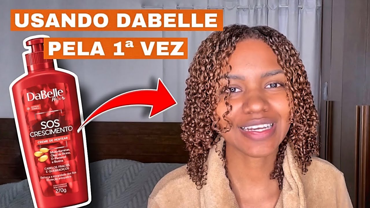 SOS CRESCIMENTO CREME DE PENTEAR DABELLE | RESENHA CABELO CRESPO E CACHEADO